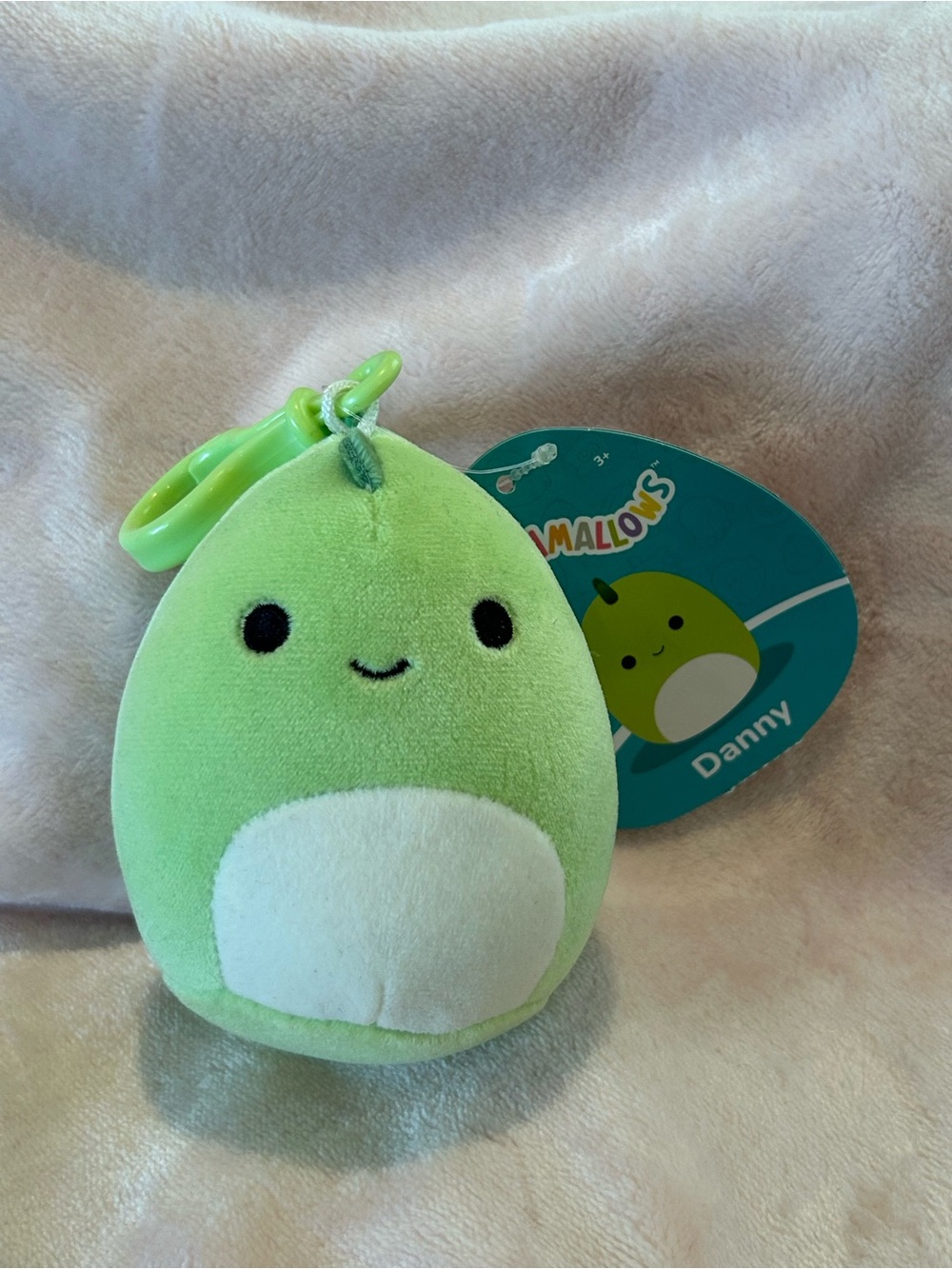 Danny Dinosaur Squishmallow 3.5" Clip